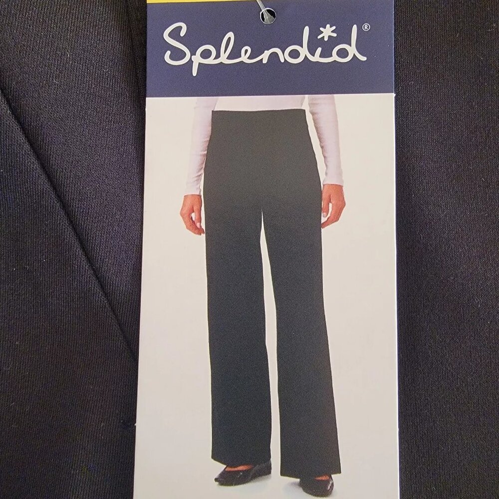 NWT Splendid Women's Wide Leg Soft Pull On Pants Black Size 2XL $60 11HL263